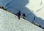 Above the upper Hoh glacier
